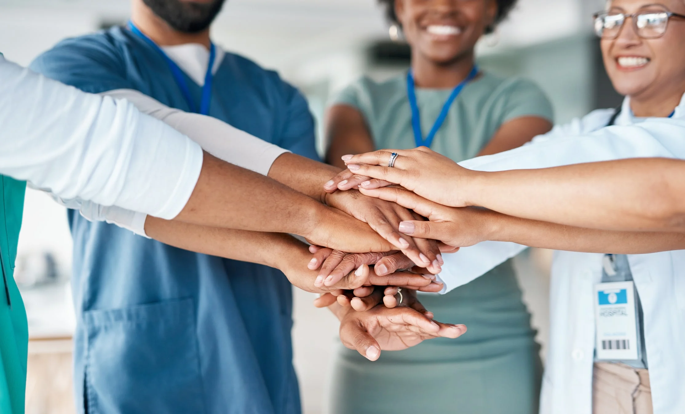 Healthcare team coordinating patient care